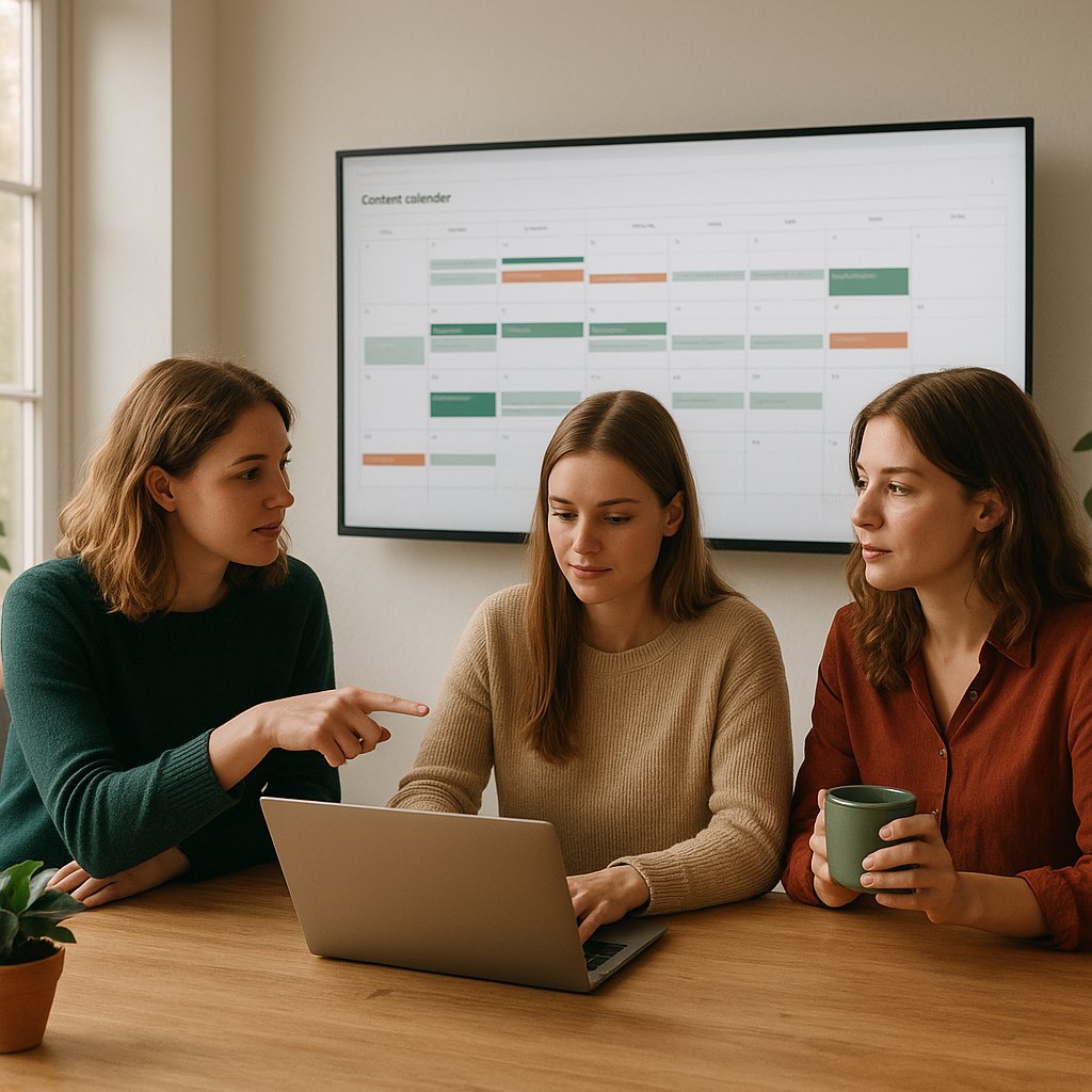 Het team van Postplanner aan het werk